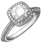 No need for beautiful jewelry design sketches like this. But measurements would be helpful!